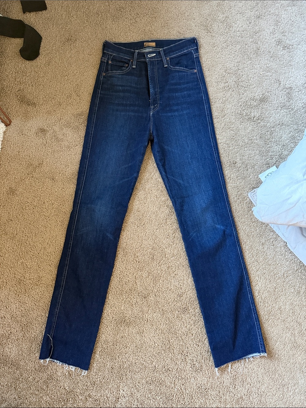 Mother high waisted double rider skimp 25-26